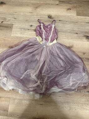 Revolution Dancewear Purple Sequin Tulle Lyrical Ballet Dance Costume